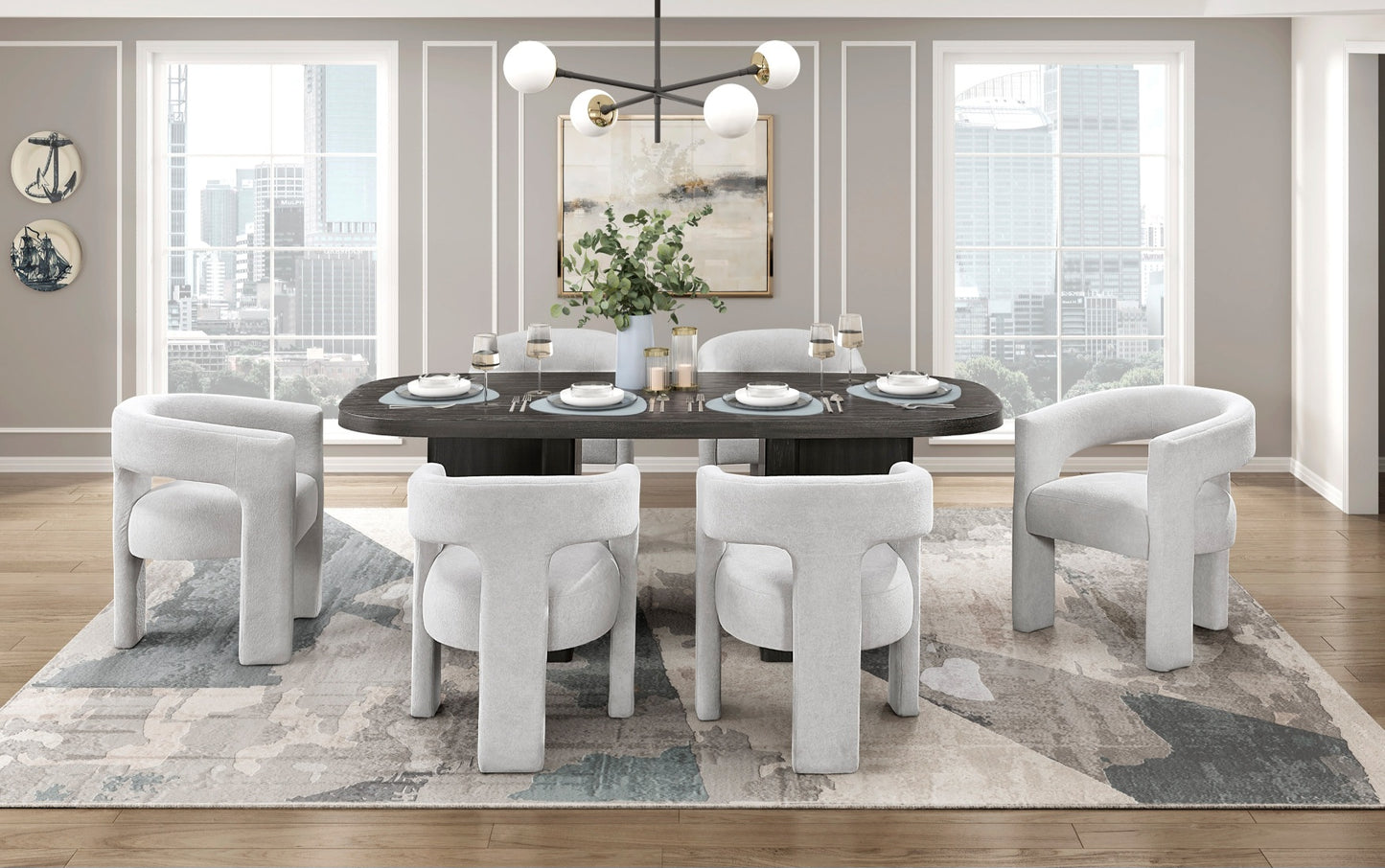 Marais Orange Dining Room Set 6048