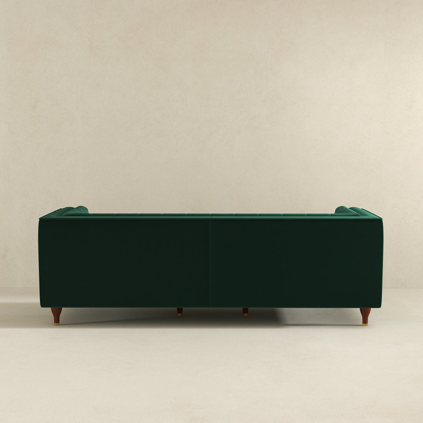 Evelyn 88" Dark Green Luxury Chesterfield Sofa