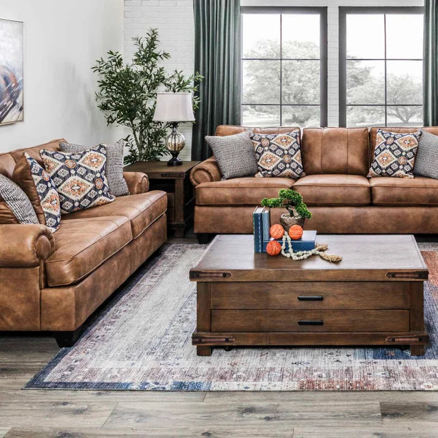 Behold Camel OVERSIZED Sofa and Loveseat 4215