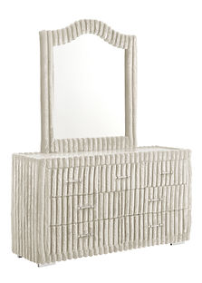 Micah Cream Corduroy Platform Bedroom Set B9020