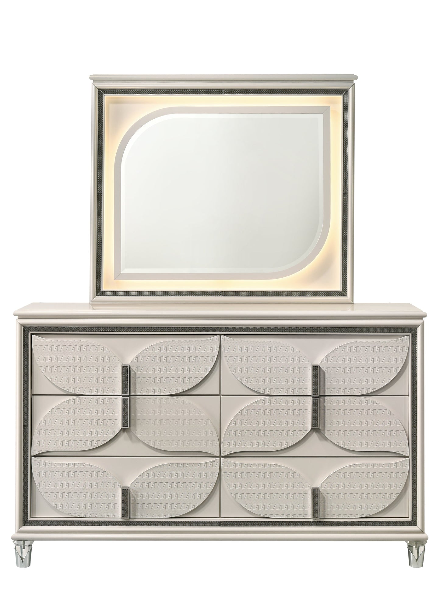 Hayma Mysterious Gold Finish Bedroom Set B6800