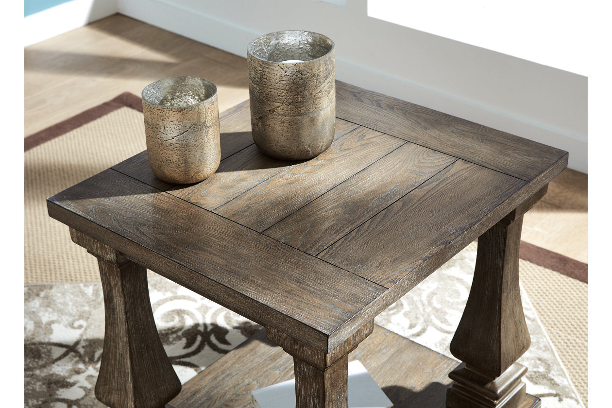 Johnelle Gray Coffee Table and 2 End Tables T776