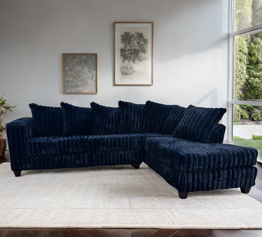 Navy Blue RAF Sectional 510
