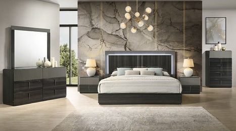 Raven Collection LED Bedroom Set B93