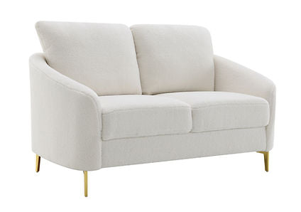Lila White Boucle Living Room Set S160