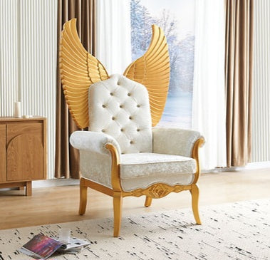 Lucifur 64" Tall White Chair A-CH01