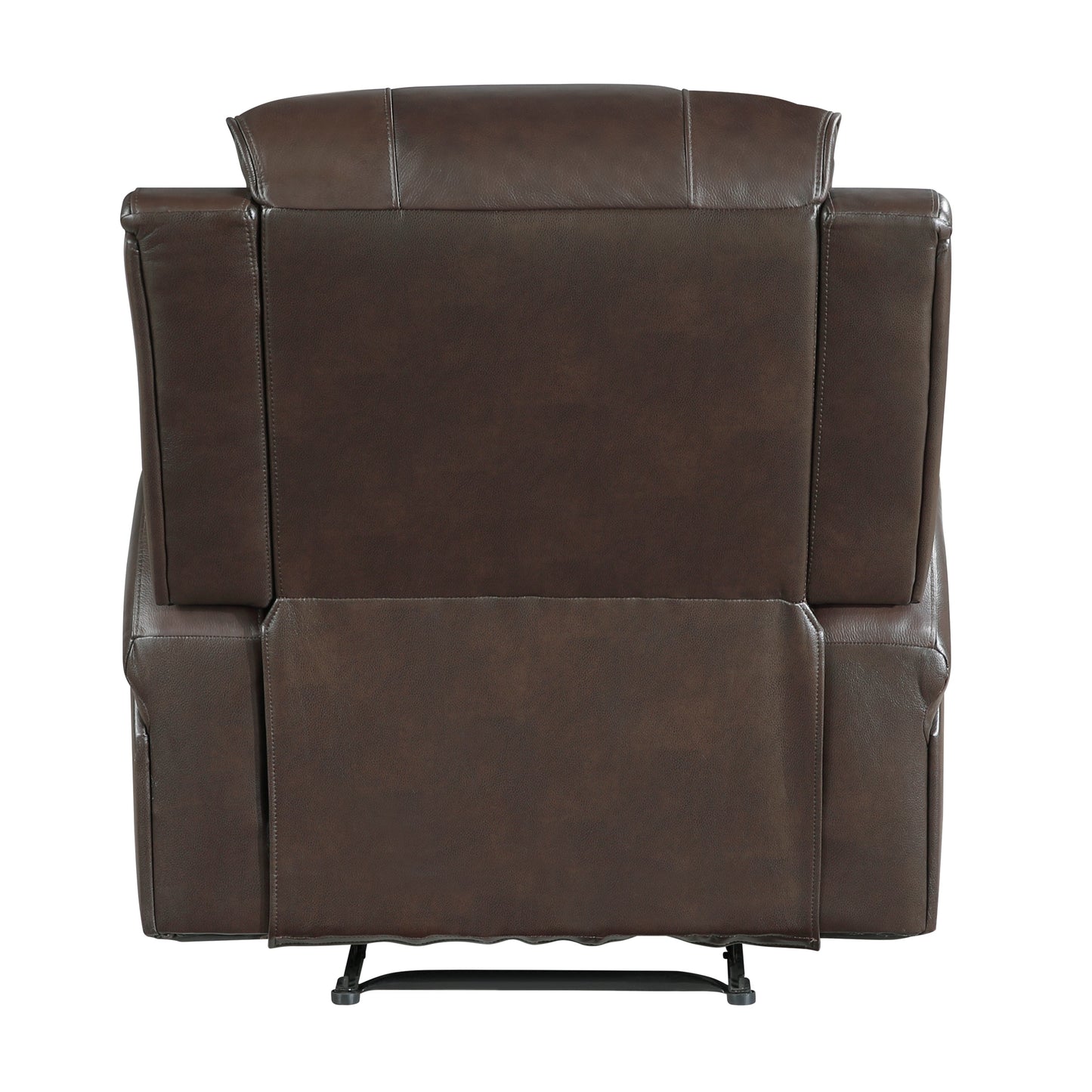 Austin Brown GENUINE LEATHER Reclining Set 9735