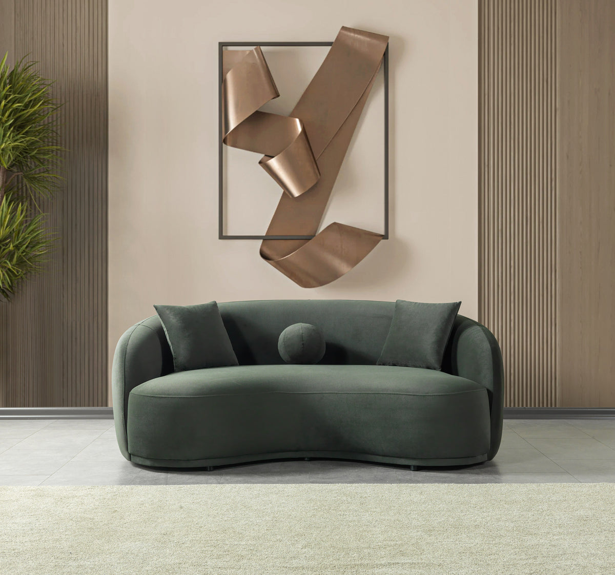 Bonita Green Velvet Living Room Set