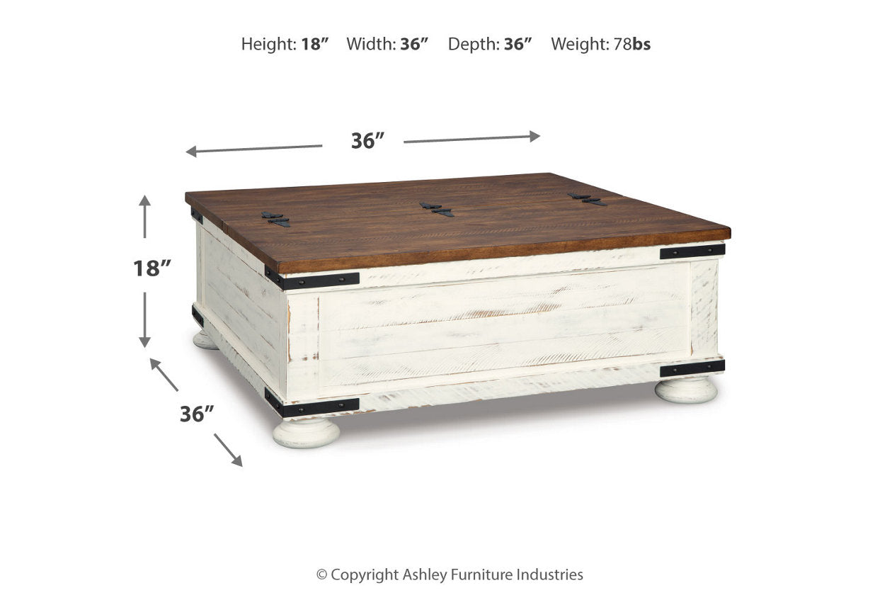 Wystfield White/Brown Coffee Table and 2 End Tables T459