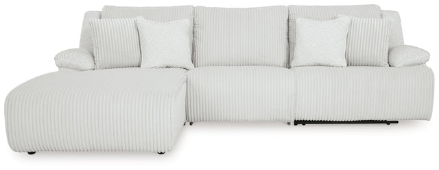 Top Tier Alloy 3pc LAF Chaise Reclining Sectional 92706