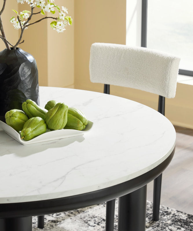 Xandrum Black 5pc Dining Set D429