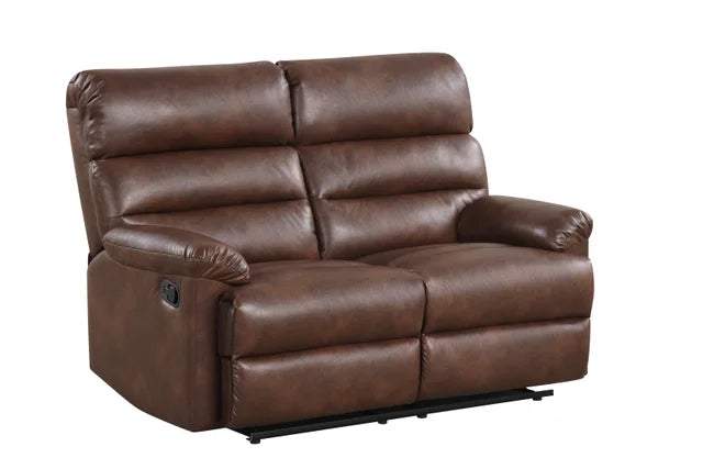 Albert41 Brown Leather 3pc Reclining Set