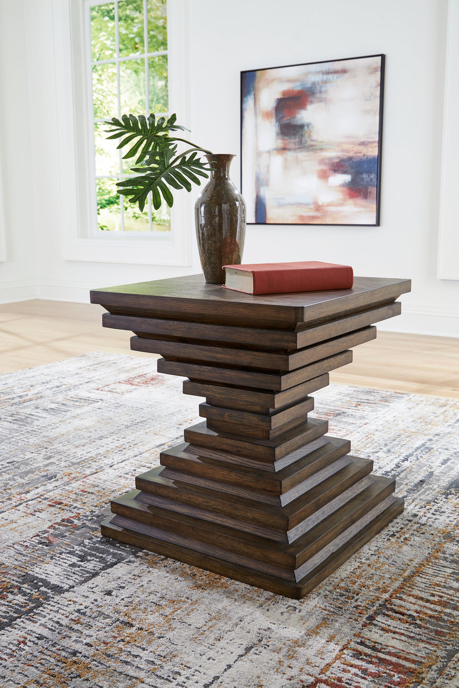 Hannodream Warm Brown 3pc Coffee Table Set T821