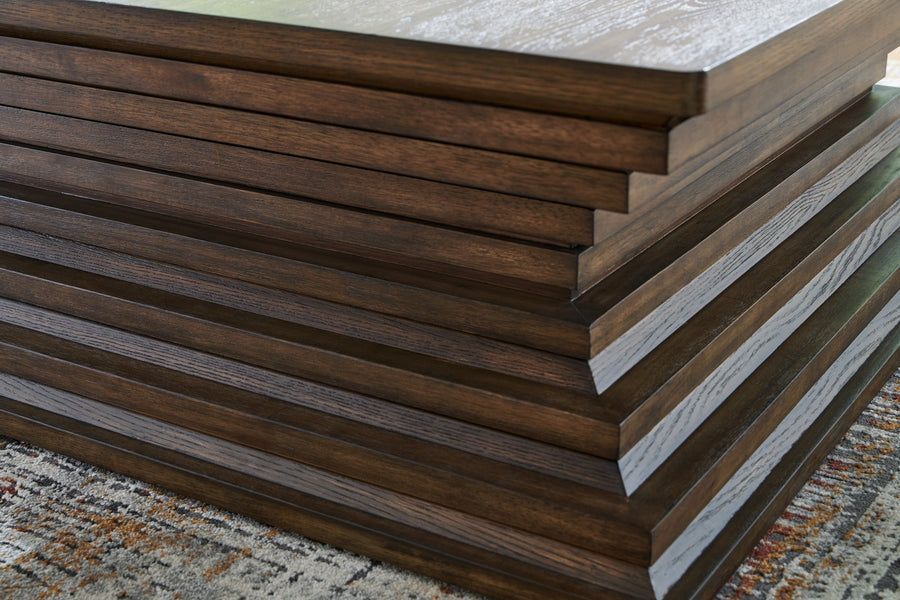 Hannodream Warm Brown Coffee Table T821