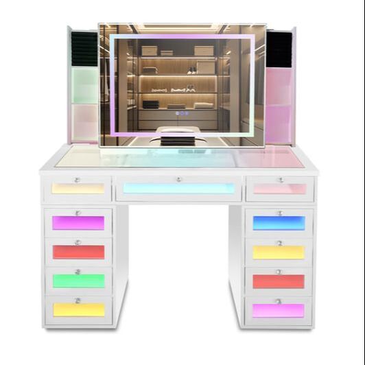 A52 White LED Vanity Set