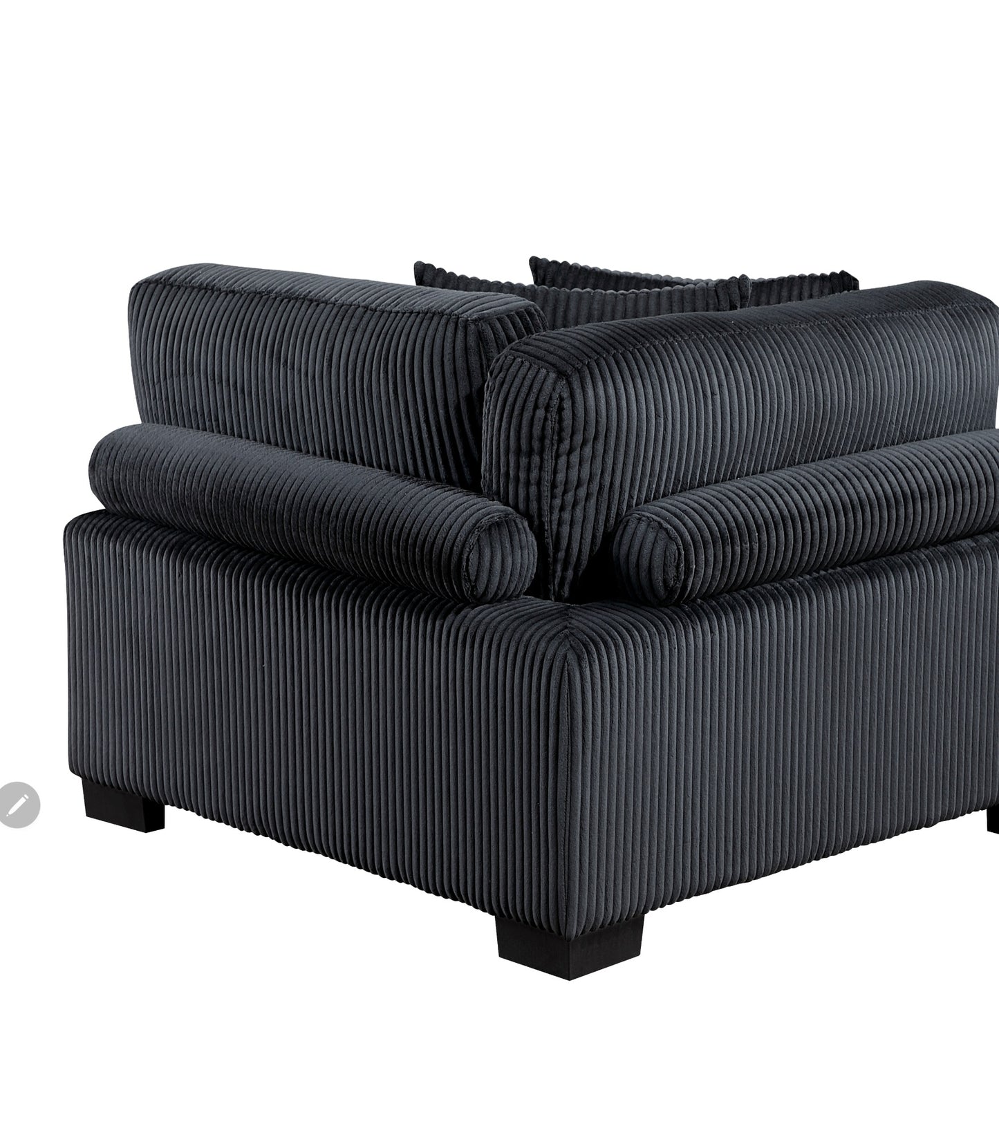 Traverse Black 4pc Modular Sectional 8555
