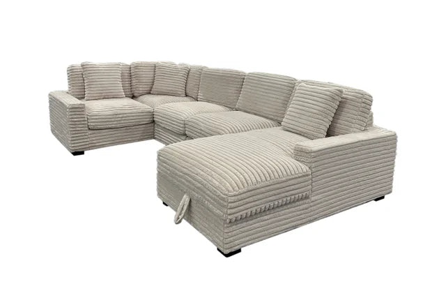 Alisson Beige Sectional STORAGE CHAISE