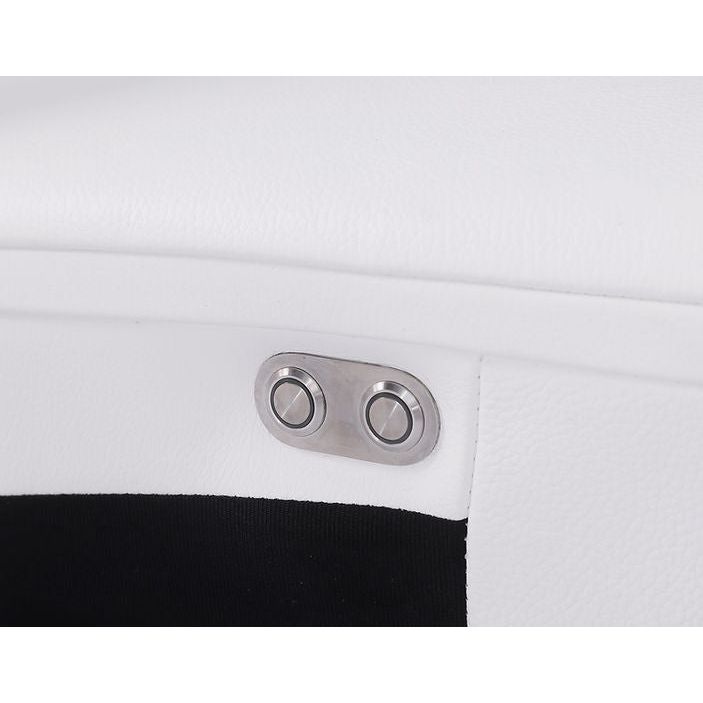 Picasso White 3-POWER Leather Match 7pc Sectional MI631