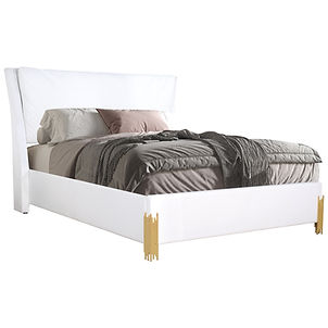 Glamor White/Gold Bedroom Set B9060