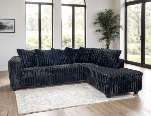 Black Fabric RAF Sectional 510