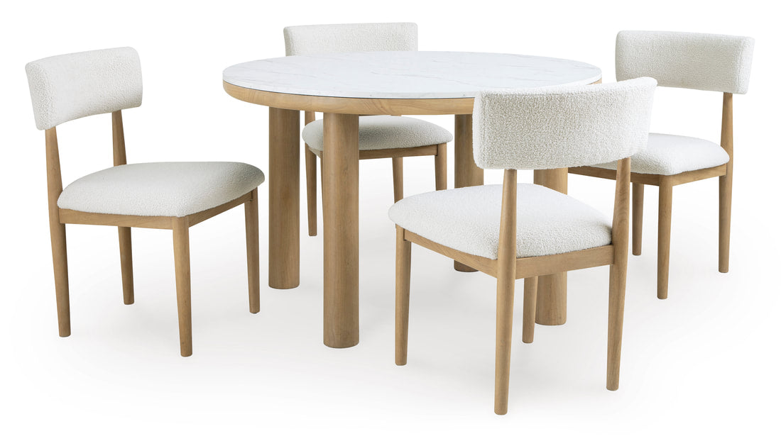 Sawdyn Light Brown 5pc Dining Set D427