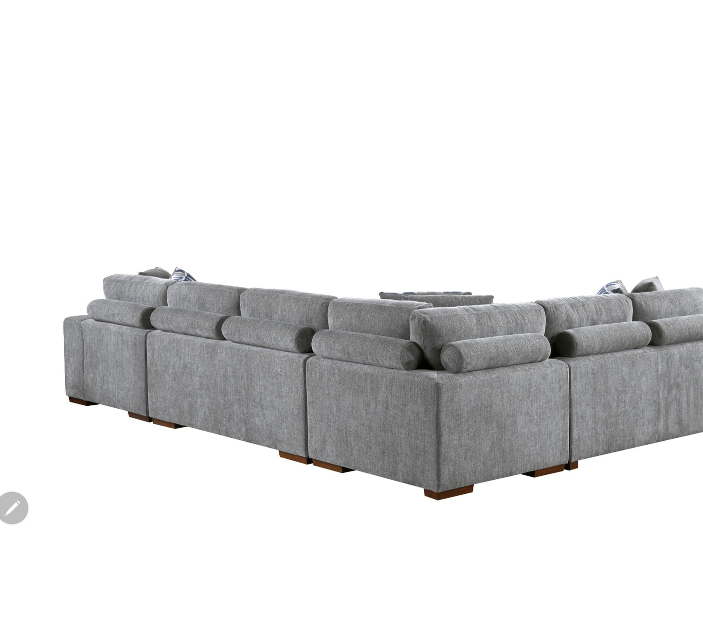 Raise Grey Storage RAF 4pc Sectional 9624