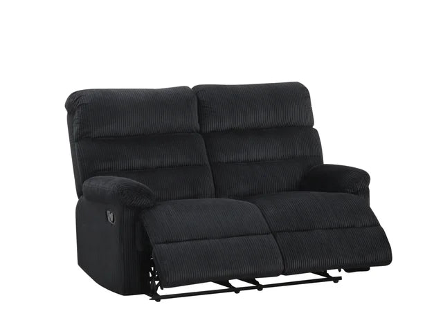 Albert Black Fabric 3pc Reclining Set