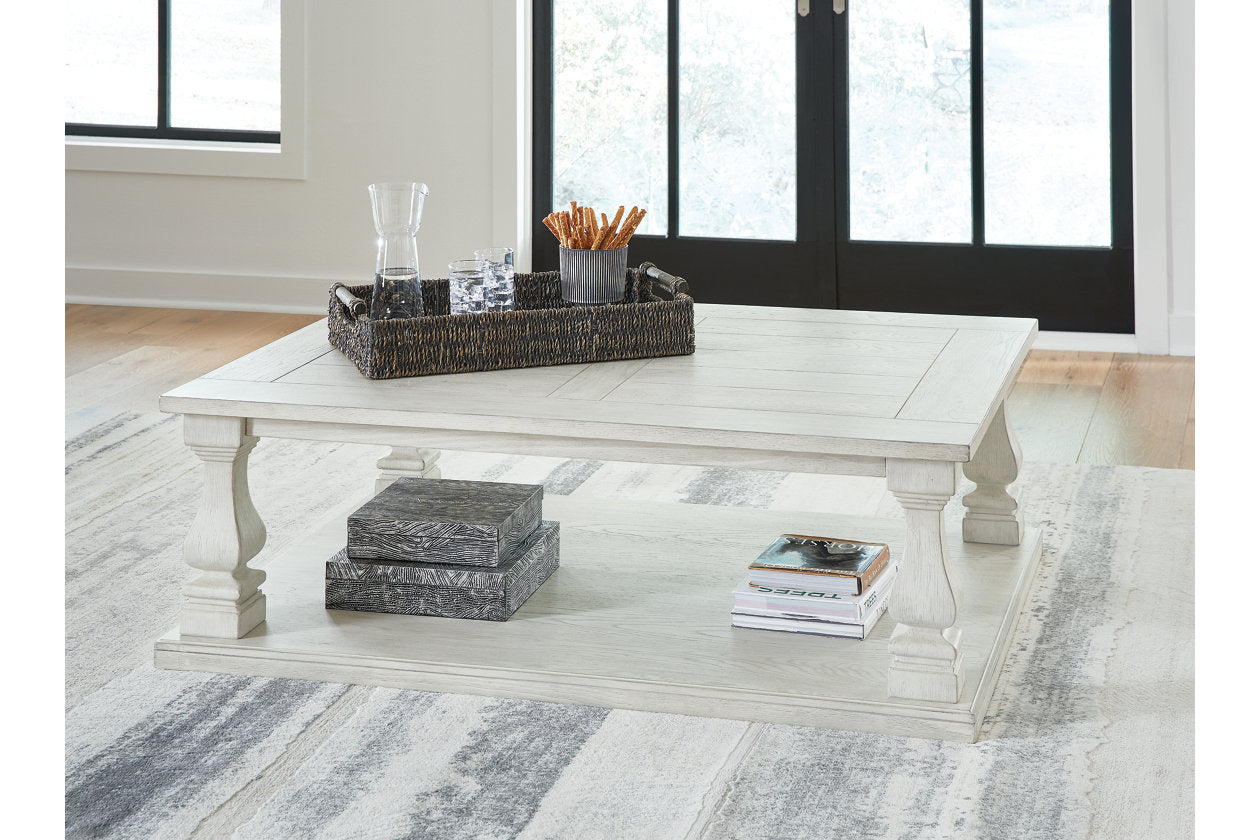 Arlendyne Antique White Coffee Table and 2 End Tables T747