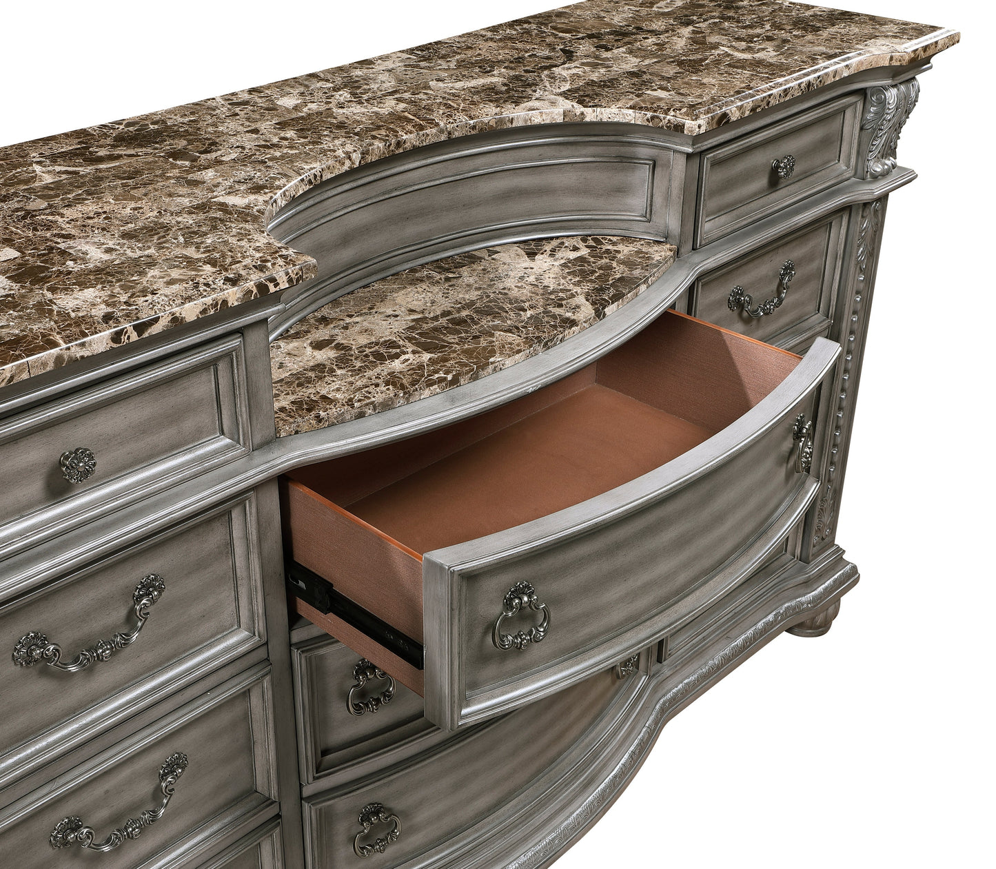 Bennington Gray Sleigh Bedroom Set 1583