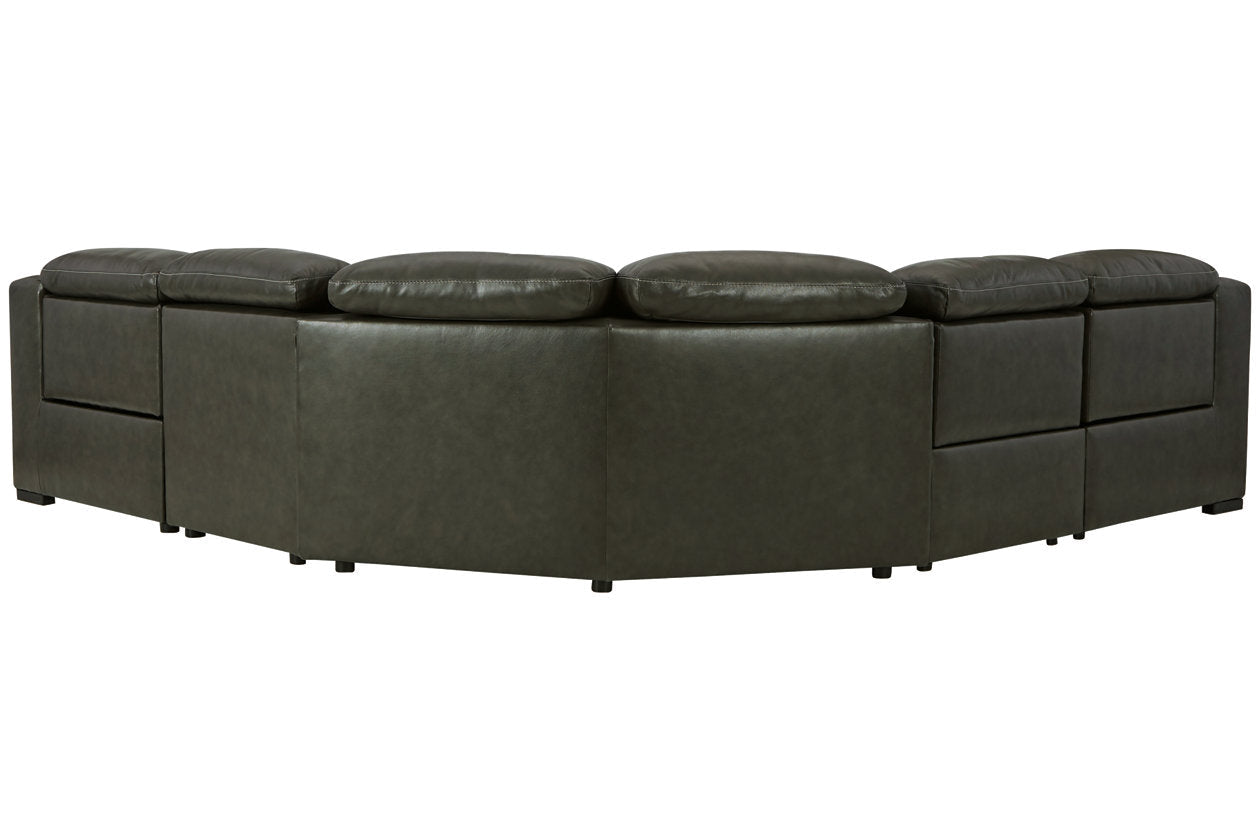 Center Line Dark Gray 5pc Power Reclining Sectional U63404