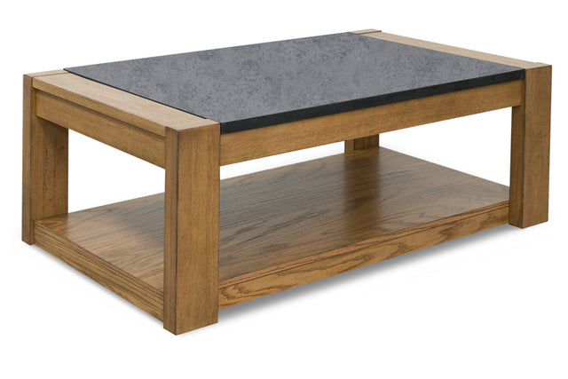 Quentina Light Brown/Black Lift-top Coffee Table and 2 End Tables T775