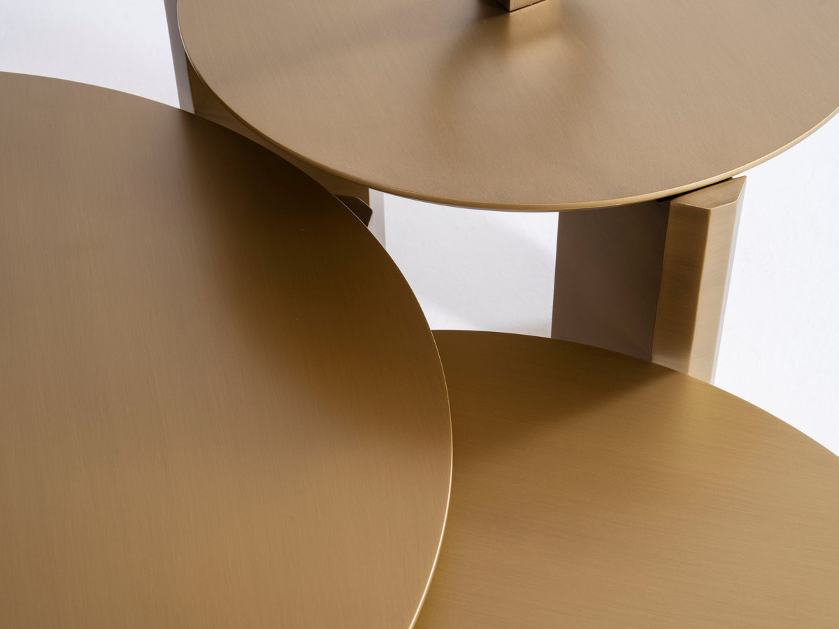 720 Gold 3pc Coffee Table Set