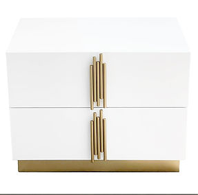 Evon White/Gold Bedroom Set B7551
