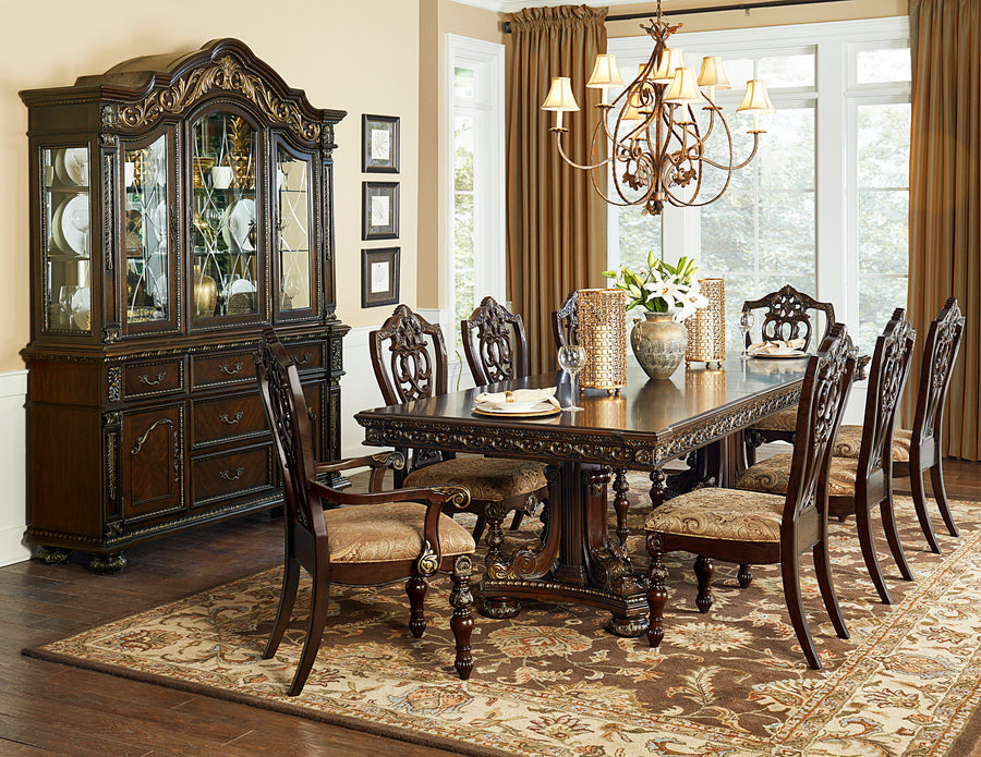 Catalonia Cherry Extendable Dining Set 1824