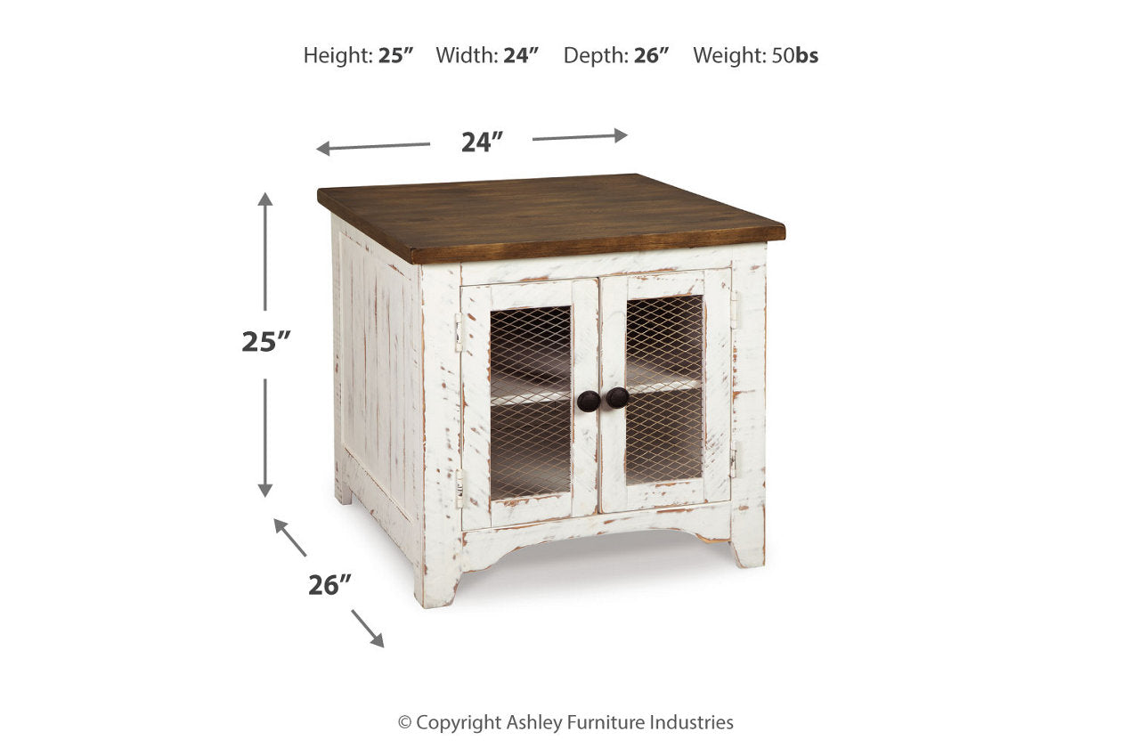 Wystfield White/Brown Coffee Table and 2 End Tables T459