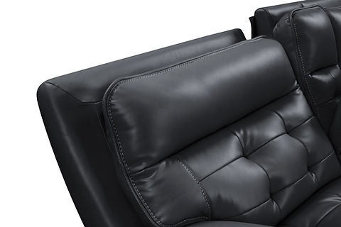 Starlight Black POWER/OVERSIZED Reclining Sectional S8900