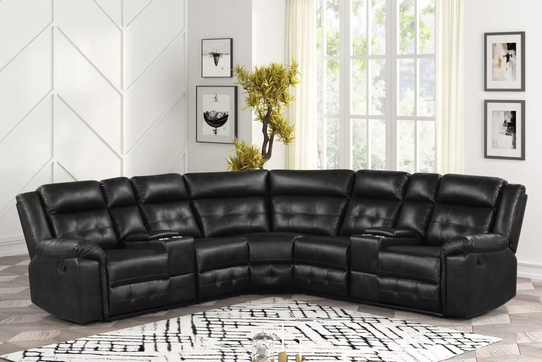 Jacob2 Black Reclining Sectional