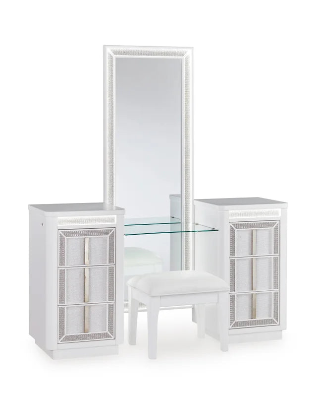 B822 White Vanity Set