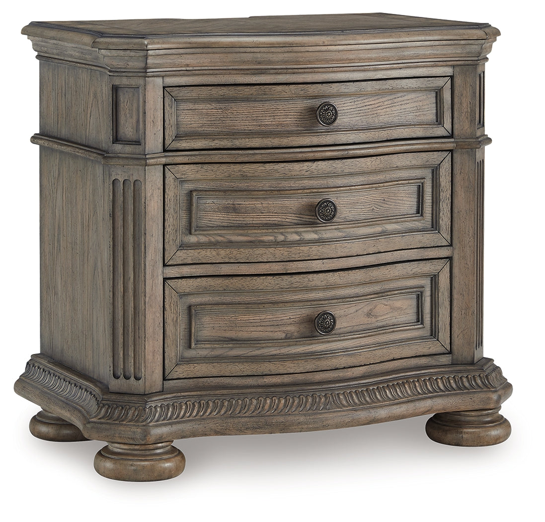 Ardenfield Light Brown Upholstered Sleigh Bedroom Set B944