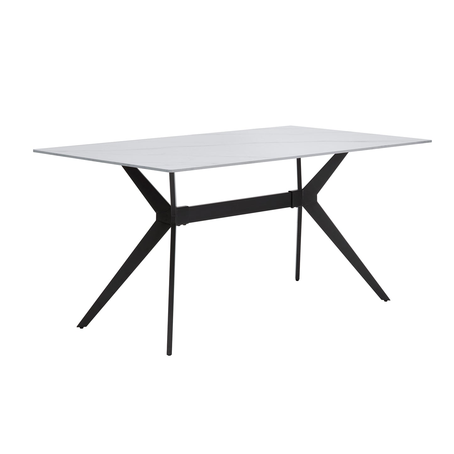 Brixley Black/Gray Faux Marble-Top Dining Set 5916