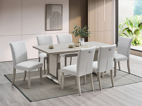 Urban Grey 7pc Dining Room Set D9070