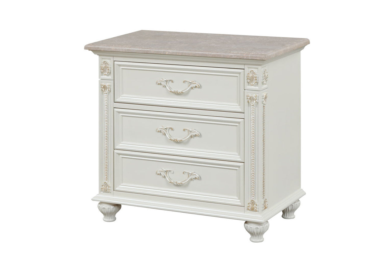 Marya Collection White Bedroom Set