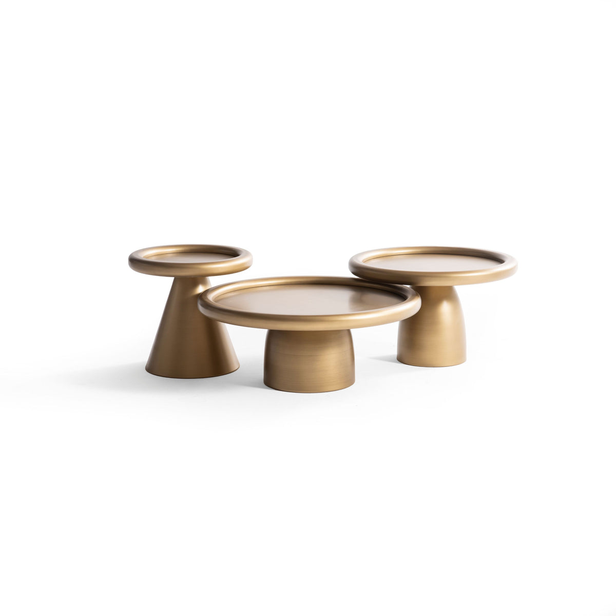 950 Gold 3pc Coffee Table Set