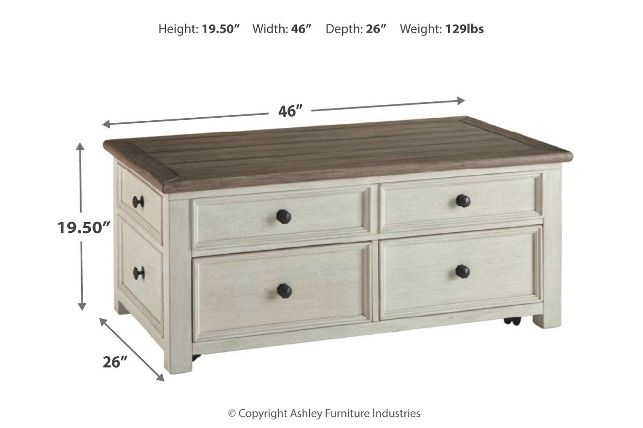 Bolanburg Two-tone Coffee Table and 2 End Tables T637