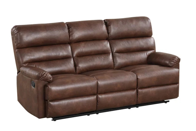 Albert41 Brown Leather 3pc Reclining Set