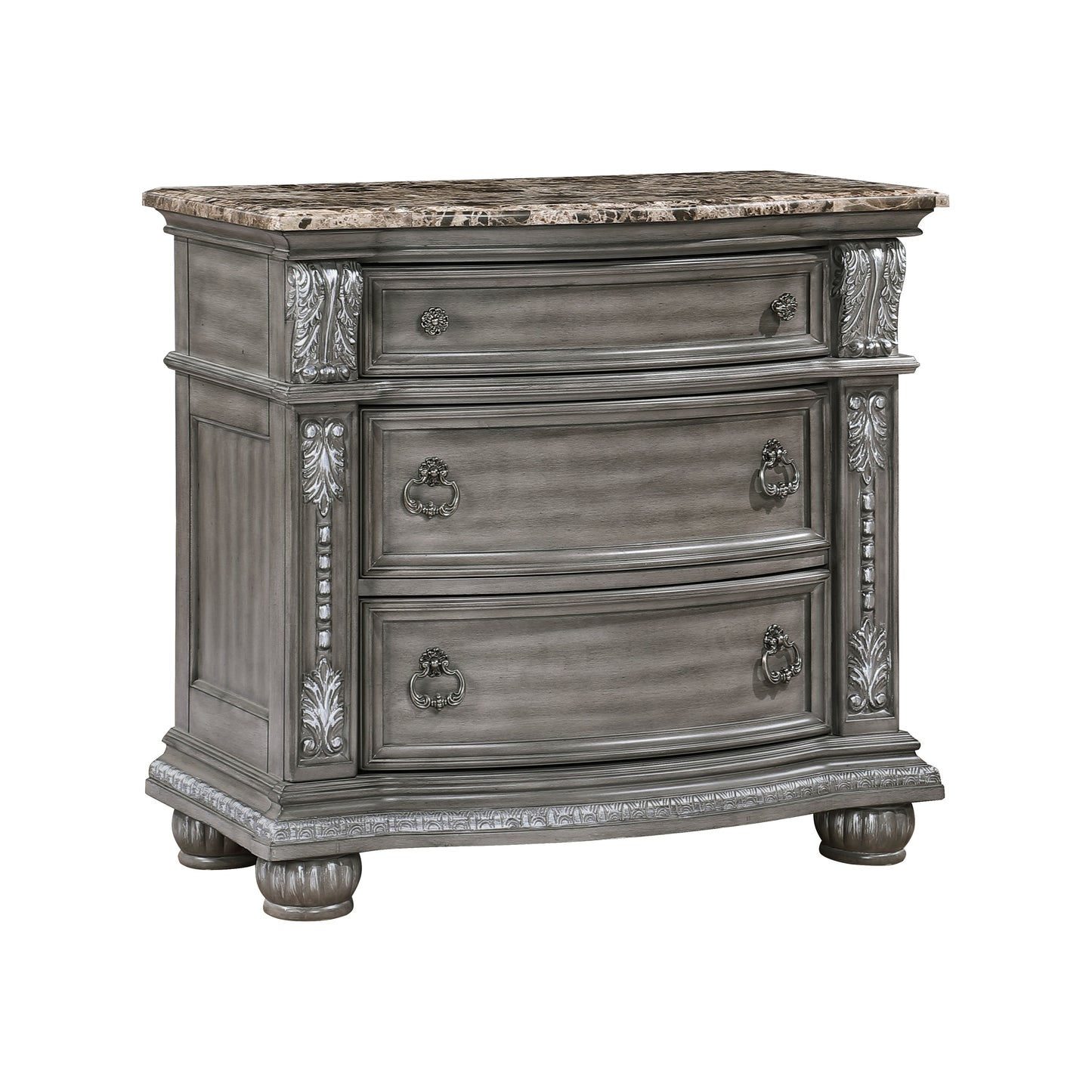 Bennington Gray Sleigh Bedroom Set 1583