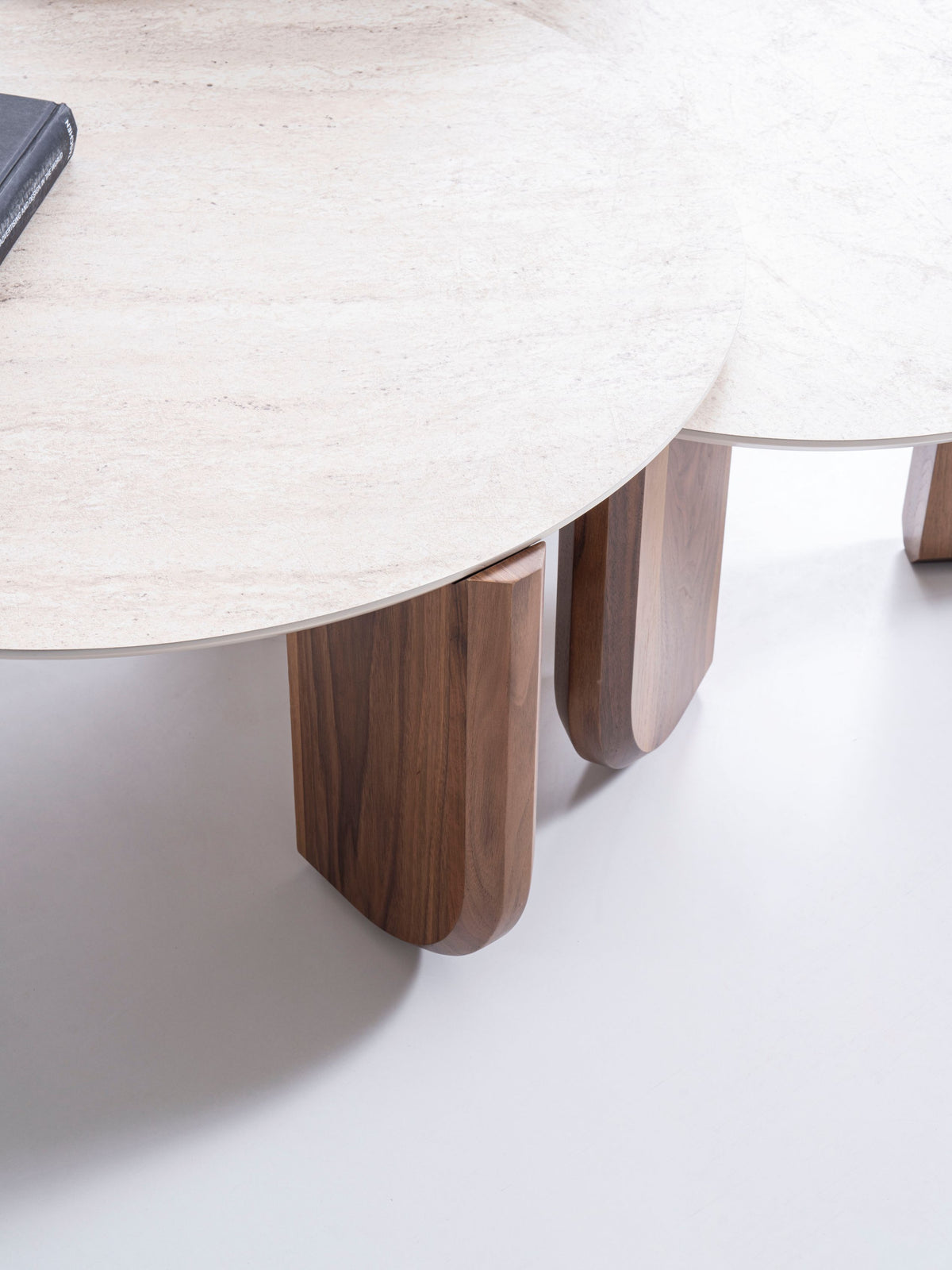 720 Walnut-T 3pc Coffee Table Set