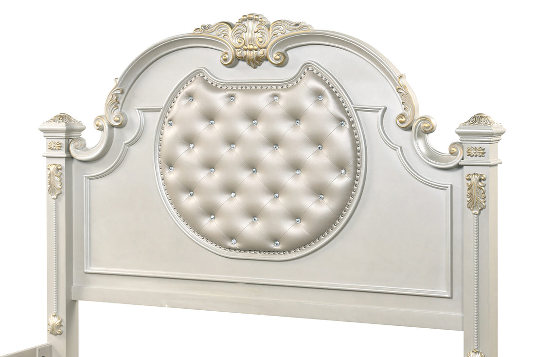 Destiny White Classic Bedroom Set