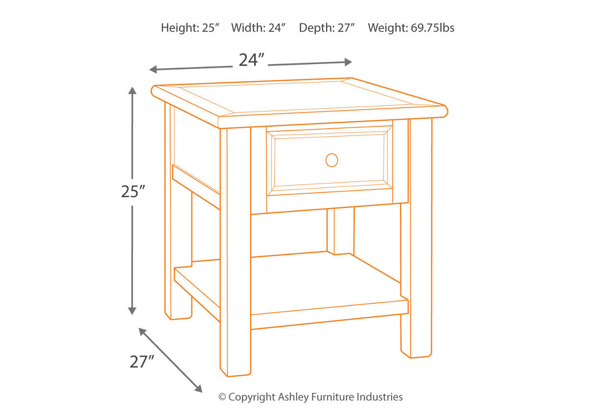 Bolanburg Two-tone Coffee Table and 2 End Tables T637