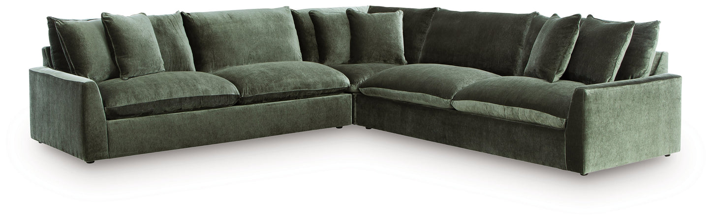 Carriage View Jade 3pc Sectional 78001